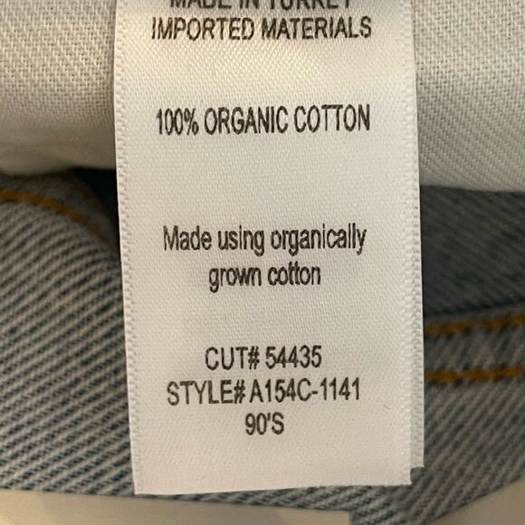 AGOLDE 90s Pinch Waist Flashback High Rise Straight Leg Light Wash 32 NWT - Picture 13 of 15